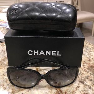 Chanel Black Square Sunglasses